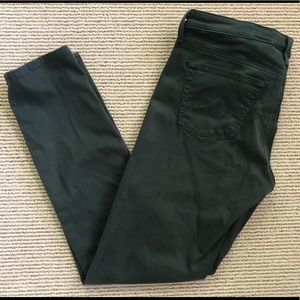 AG Adriano Goldschmied Green Stevie Ankle Pant